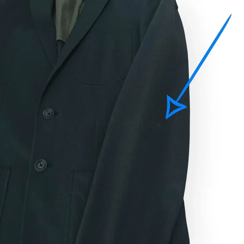 RAG & BONE Tailored Workwear Textured Butler Blazer Business Casual Navy Blue 38
